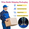 AKLVBL Wine Bottle Travel Protector Bags,Blue Wine Skins for Travel