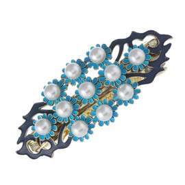 PACKOVE Vintage Chinese Hairpin with Pearl Flower Design Decorative Retro Hair Clip for Traditional Outfits Elegant Floral Barrettes for Women and Durable Versatile Hair Accessories