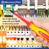 MichaelPro 6.5 x 150mm Slotted Head Insulated Electricians Screwdriver, Professional