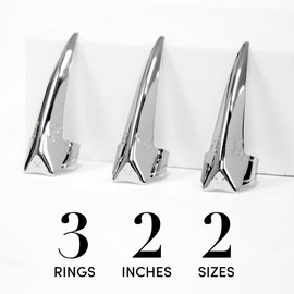 The Hair Shop Pinky Hair Parting Tool - Adjustable Hair Sectioning Ring for Braiding, Weaving, Balayage, Highlights, and Quick Installation of 100% Remy Human Hair Extensions (3 Pack) (Regular)