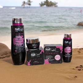 half cast Glow Flawless Face Cream, Unifying Lightening Lotion, Purifying Bar, Serum