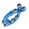 Hand Tambourine Bell Smooth Fish Shaped Double Row Tambourines Musical
