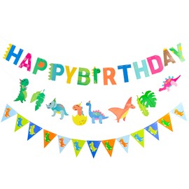 Paready Birthday Decoration, Dinosaur Garland, Birthday Decoration Set, Decoration, Happy Birthday, Dragon Decoration, Decoration Set, Half Birthday, 100 Day, Celebration, Interior, Boys, Kids (Dinosaur Set)
