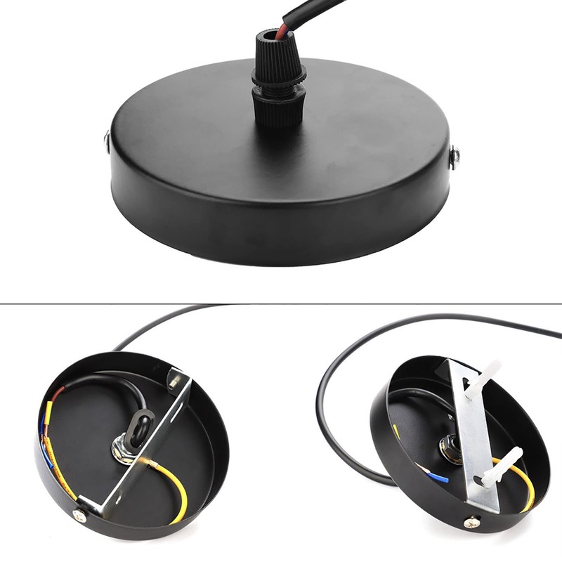 QANYEGN E27 Vintage Pendant Light Holder, Vintage Hanging Pendant Light