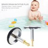 Bath Plug, Shower Plug, Drain Plug, Chrome, Made of Solid