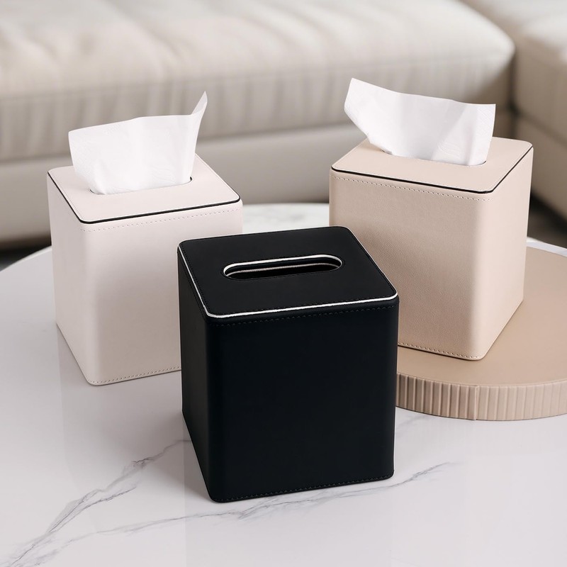KINGFOM Cube Tissue Box Cover, Decorative Tissue Box Holder for