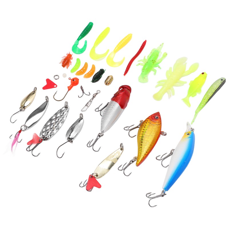 Fishing Tackle Set Soft and Hard Lure Baits Tackle Kit
