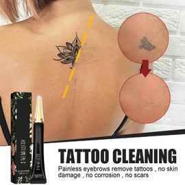 Tattoo Remover Cream, 13 g Tattoos, Fading Cream, Anti-Tattoo Printing Cream for Tattoo Removal, Painless Cleaning of Skin Tattoo, Safe, Quick and Effective Removal (A)