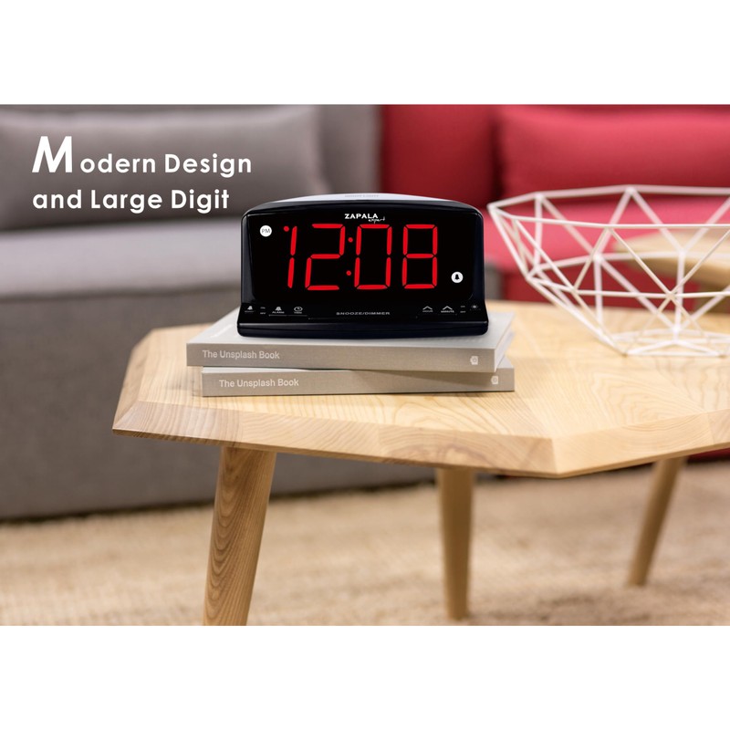 ZAPALA expert Jumbo LED Digital Alarm Clock – Simple Operation