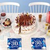 30th Birthday Decorations for Him and Her,40 PCS Blue Silver
