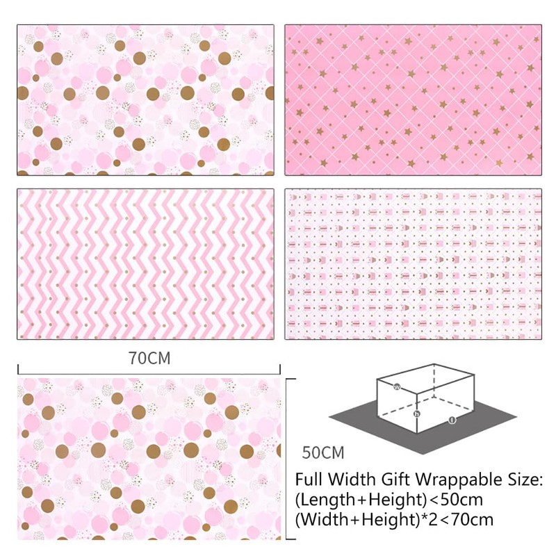 Gift Wrapping Paper 8 PCS