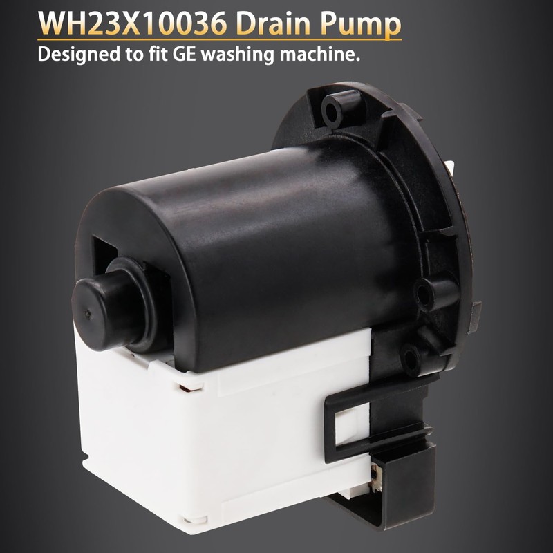 Siwdoy WH23X10036 Drain Pump Motor (ONLY MOTOR) Compatible with GE