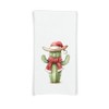 Christmas Santa Cactus Cowboy Snowman Flour Sack Kitchen Towel, Funny