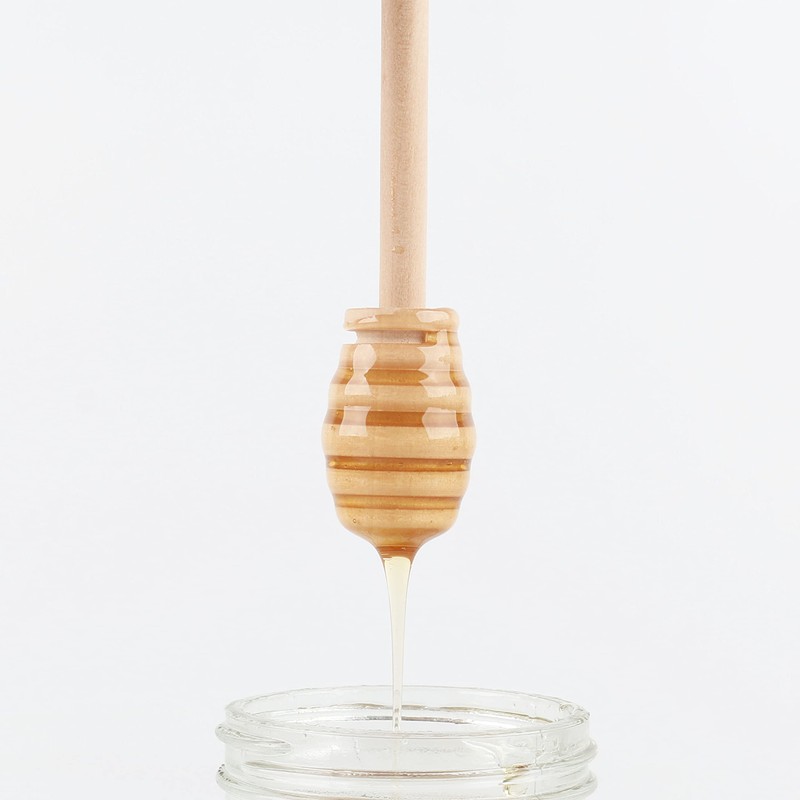 DESIOLE Wooden Honey Mixing Stirrer Honey Dipper Sticks Honey Spoon
