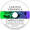 Cappuccino Colombian Decaf Coffee (Single Serve K-Cup Pods) (Gourmet, Naturally