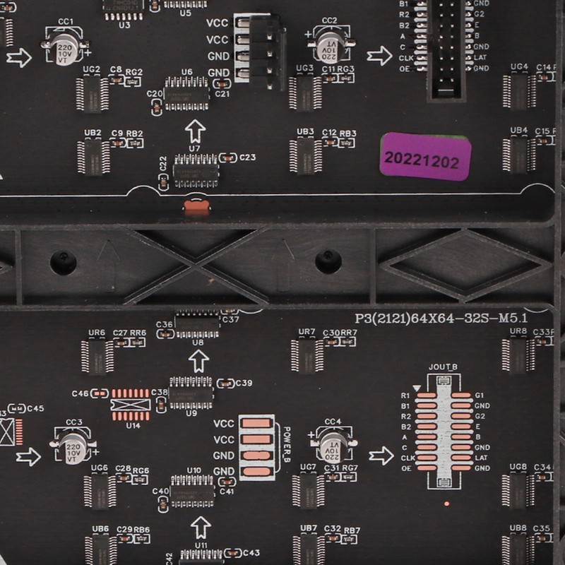 LED Matrix Panel 4096 RGB LEDs Full Color Adjustable Brightness