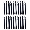 Mikinona 20pcs Adjustable Elastic Hair Ties for Men Flexible Ponytail