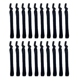 Mikinona 20pcs Adjustable Elastic Hair Ties for Men Flexible Ponytail Holders for Sports Daily Use Comfortable Skin-friendly Hair Accessories for Yoga Running and Leisure Activities