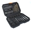 PANOVOS 48PCS 6542HSS Damaged Screw Extractor Bolt Extractor Set/Left Drill