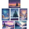 24 Pack Winter Scene Christmas Cards with Envelopes & Stickers,