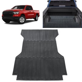 flysak-autoparts Alfombrilla para caja de camioneta 50-6435 para Ram 1500 2019-2025 de 6.5 pies