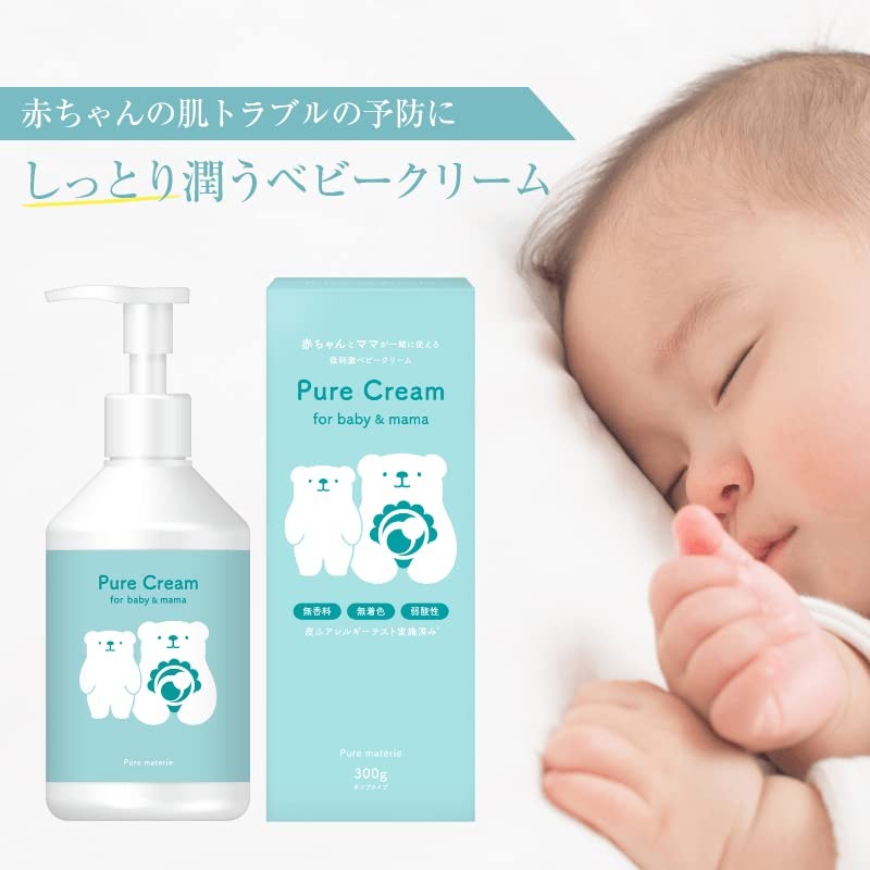 Pure Materialie Baby Cream, Large Capacity, 10.6 oz (300 g),