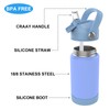 Kids Insulated Water Bottle with Straw,12oz Toddler Cups with Stainless