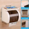Self Adhesive Toilet Paper Holder with Shelf, Waterproof Toilet Paper