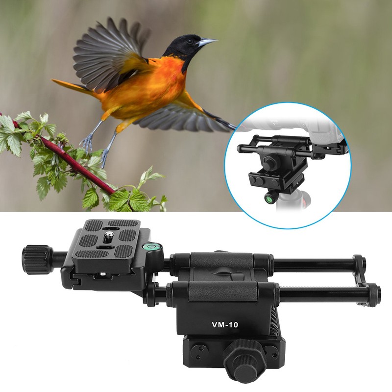Kingjoy VM-10 Macro Camera Slider DSLR Adjusting Rail Focusing Head