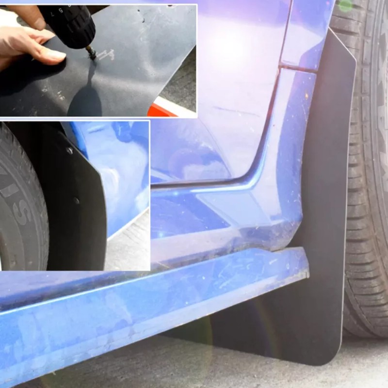XUKEY 4Pcs Rally Sport Mud Flaps Bendable Splash Mudguard For