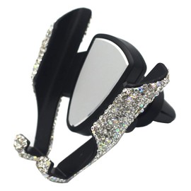 Bestbling Bling Rhinestone Universal Car Air Vent Mount Cell Phone Holder Universal Stand Hands Free (Silver)