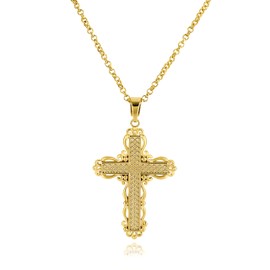 Cross Necklace for Women, 14K Gold Plated Initial Faith Cross Pendant Gold Necklaces Diamond Cross Pendant Dainty Cross Necklace Cubic Zirconia Crucifix Necklace Jewelry Gift for Her