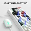 MageGee Creamy Keyboard and Mouse Combo, K2 Classic Keyboard, Wired