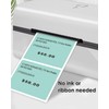 iEager Green Square Thermal Label Stickers, 2"x2" Self-Adhesive Square Direct