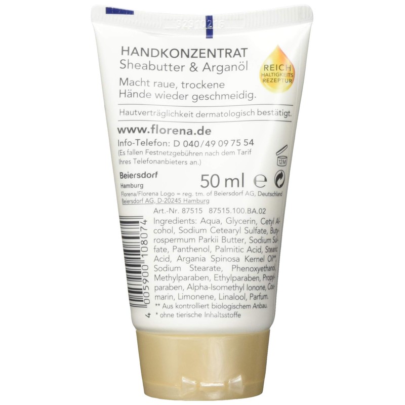 Florena Hand Concentrate with Shea Butter and Argan Oil Vegan