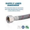 Supply Lines 3/8" Female Compression Thread × M10 Male Connector