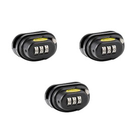 Master Lock Black Gun Trigger Lock, Set Your Own Combination Gun Lock Trigger Guard for Pistols, Rifles, Firearm Safety, 3 Pack, 94DSPTEC3