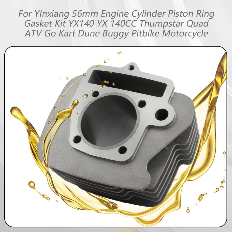 PowerMotor Motorcycle Cylinder Kit 56mm Bore Cylinder Replacement for YinXiang