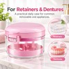 2-in-1 Retainer & Denture Case for Daily Storage – Multi-Layer