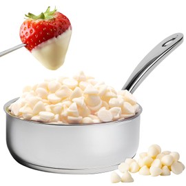 Chocolate Drops – Milky & Dark Chocolate Candy, 35 oz Bulk Sweet Treats for Baking & Gifting, Premium Quality (White)