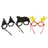 Funny Glasses for Christmas, Shiny Holiday Photo Booth Props, Assorted