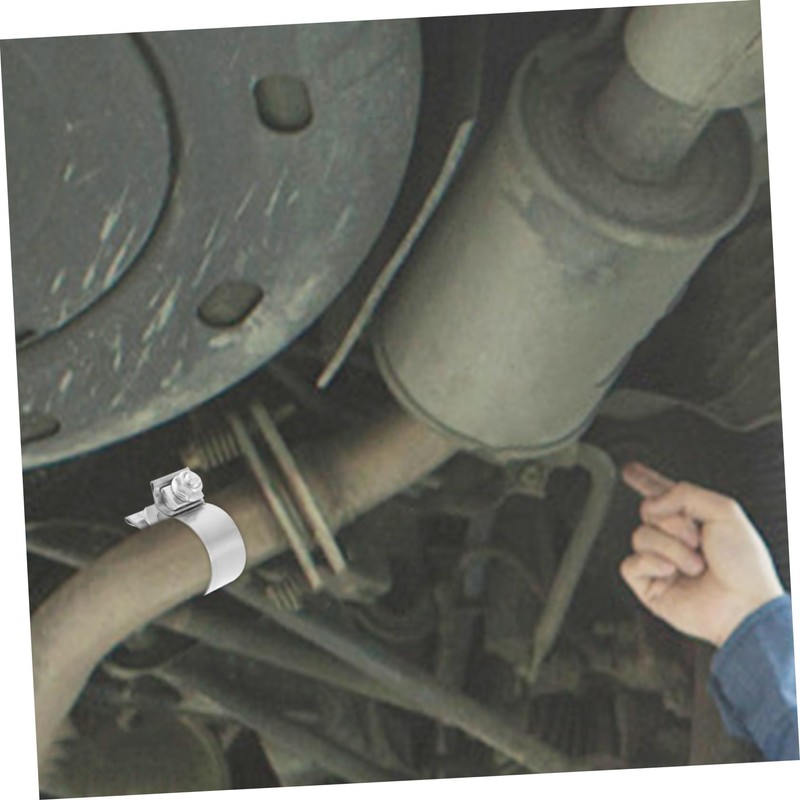 ULTECHNOVO Stainless Steel Exhaust Clamp Universal 2-Piece Set for Automotive