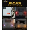 Partsam 2x LED Triple Tail Lights 45 LEDs, Rectangle Vertical