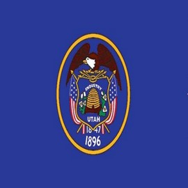 Valley Forge, Utah State Flag, Nylon, 3' x 5', 100% Made in USA, Canvas Header, Heavy-Duty Brass Grommets