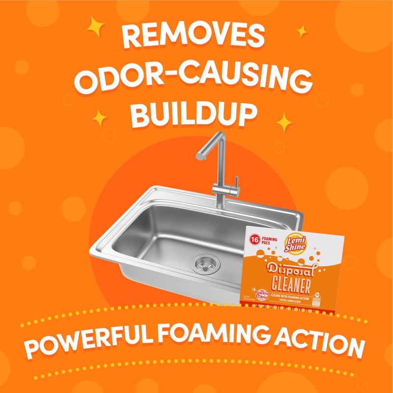 Lemi Shine Foaming Garbage Disposal Cleaner and Deodorizer - Citric