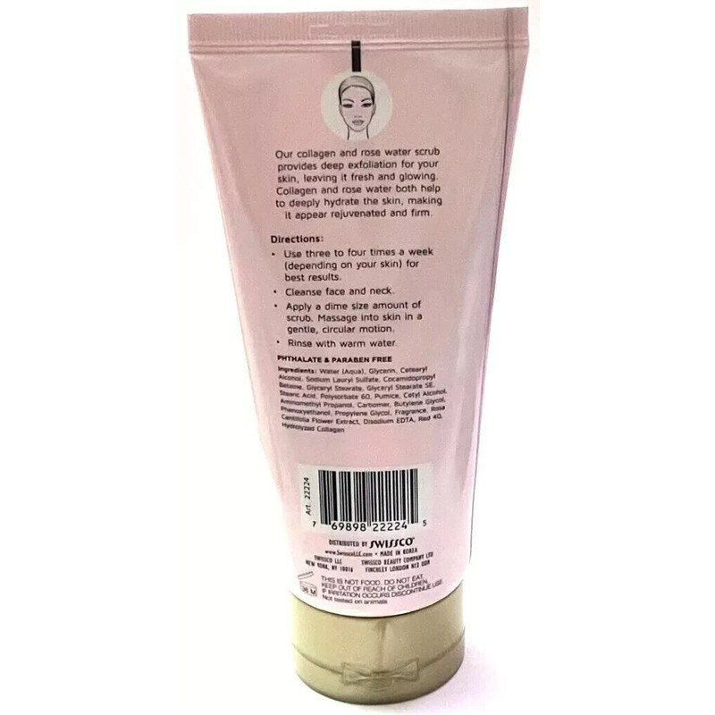 Precision Beauty Anti-Aging Collagen & Rose Water Exfoliating Face Scrub