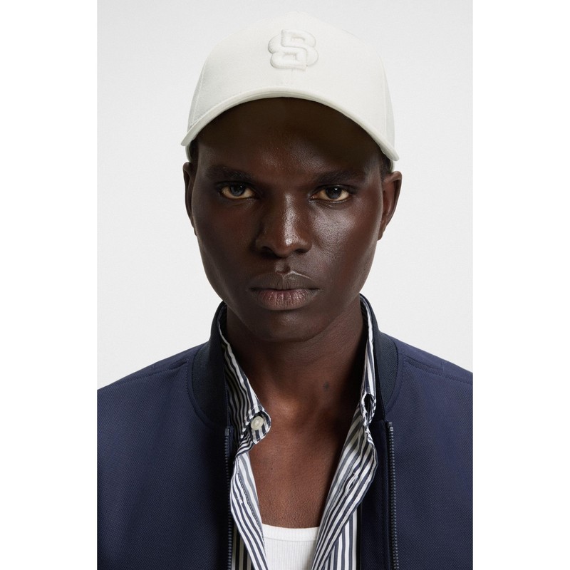 BOSS Men's Zed-B-Icon Cotton Twill Cap with Embroidered Double-B Monogram,