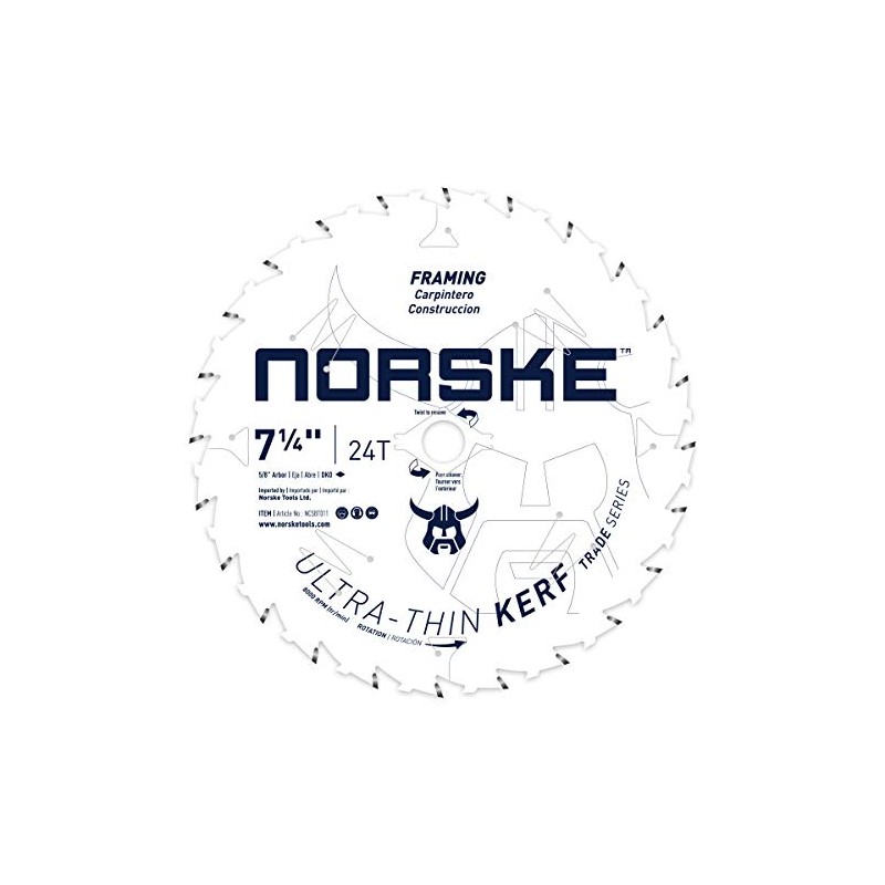 Norske Tools Thin Kerf Ultra Fast Ripping & Crosscutting Saw