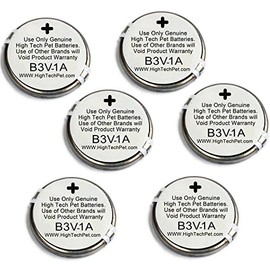 High Tech Pet 6-Pack Electronic Collar Battery for Model MS-4 and MS-5