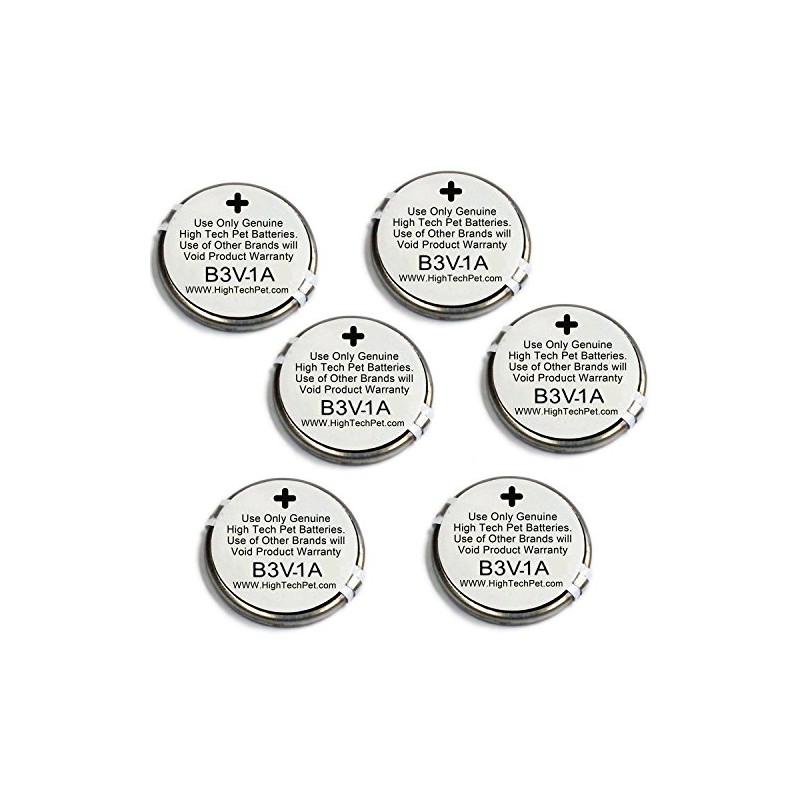 High Tech Pet 6-Pack Electronic Collar Battery for Model MS-4
